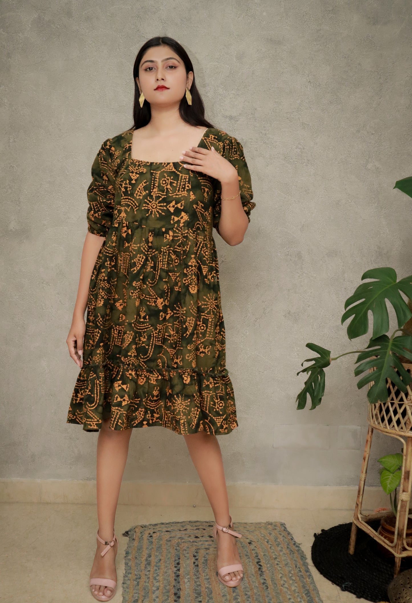 Boho Breeze dress L Cotton - Main Image
