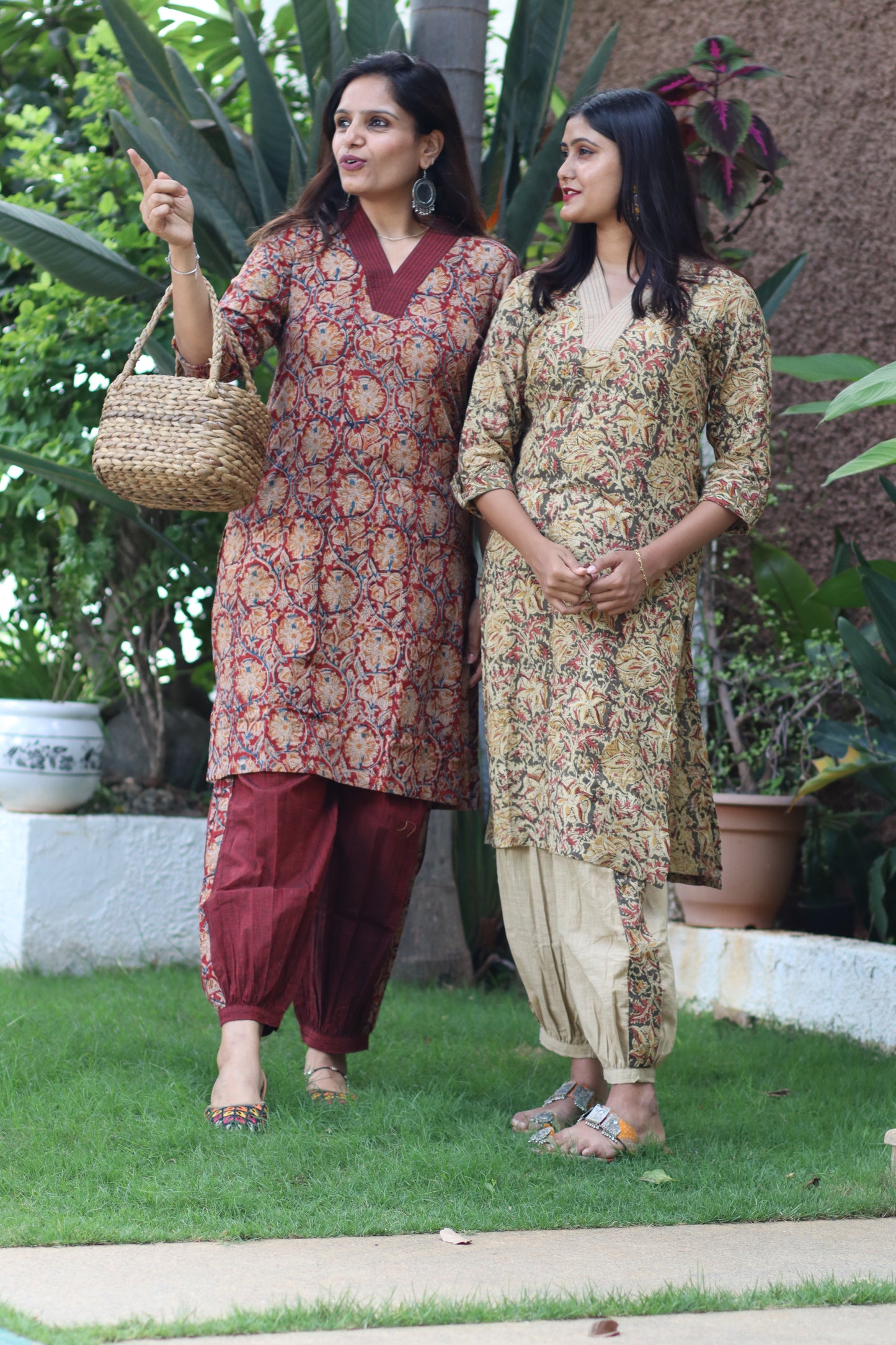 Charming Kalamkari Kurta Set