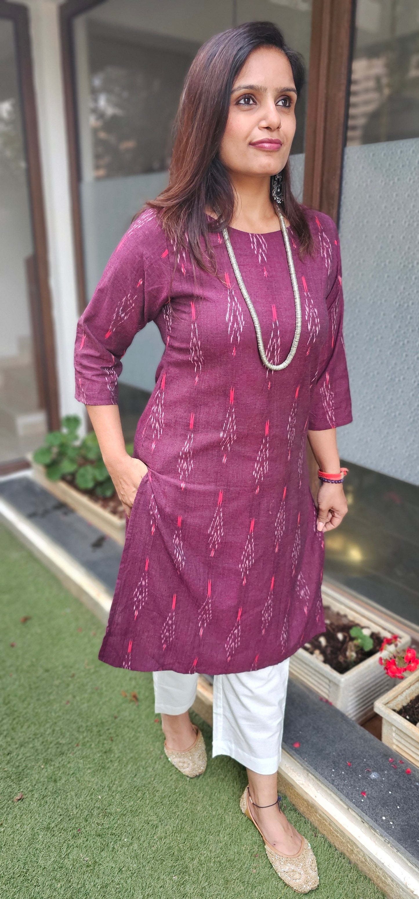 Ikat Kurta Set