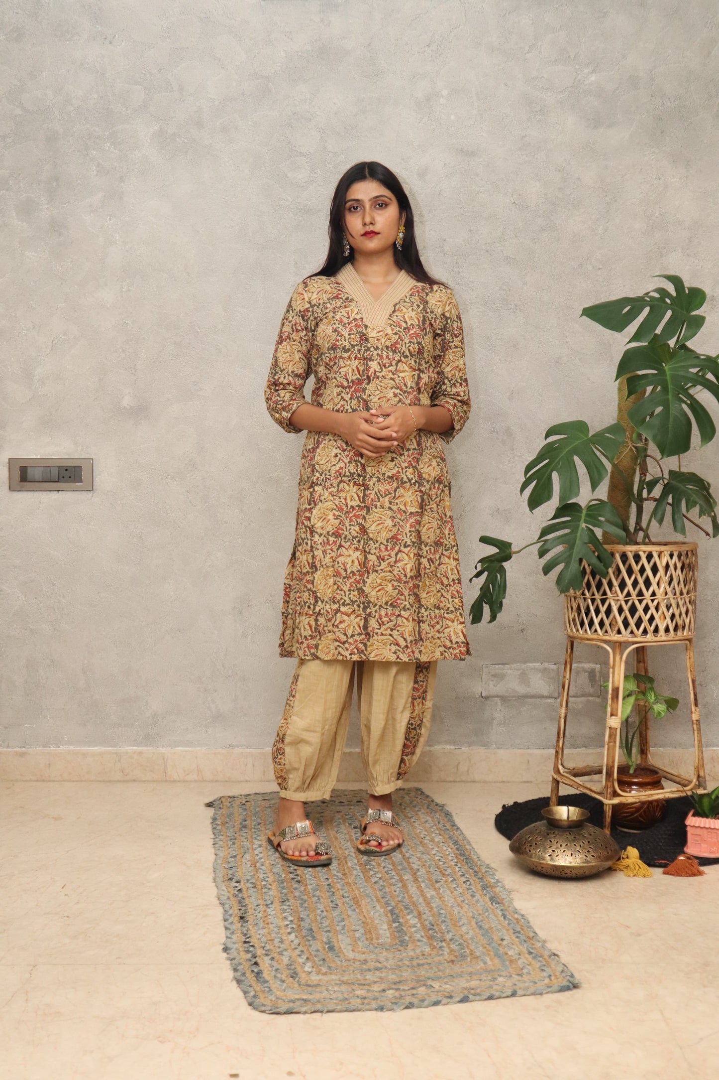 Charming Kalamkari Kurta Set